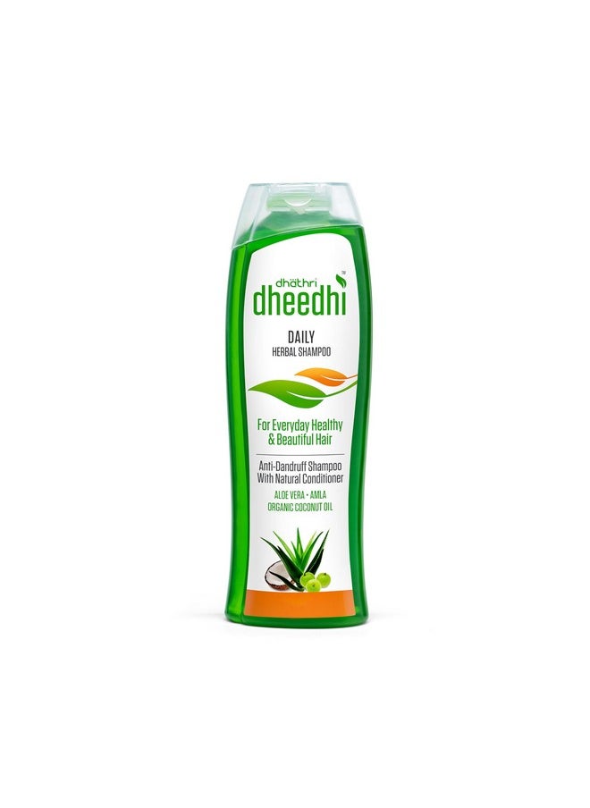 Hair Care Plus Herbal Oil | Ayurvedic Hair Oil For Intense Hair Fall Problems - 100Ml & Dheedhi Daily Herbal Shampoo | Mild Shampoo For Daily Use - 100Ml