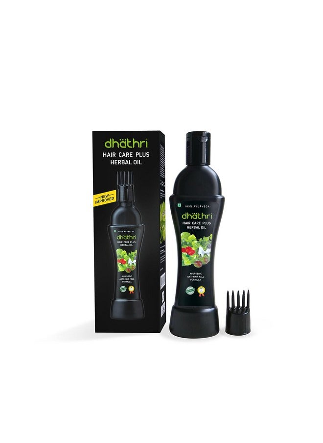 Hair Care Plus Herbal Oil | Ayurvedic Hair Oil For Intense Hair Fall Problems - 100Ml & Dheedhi Daily Herbal Shampoo | Mild Shampoo For Daily Use - 100Ml