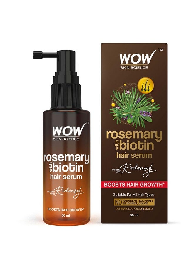 Rosemary & Biotin Hair Serum | Strengthens Weak Hair | Adds Volume | Revitalizes Hair | 50Ml