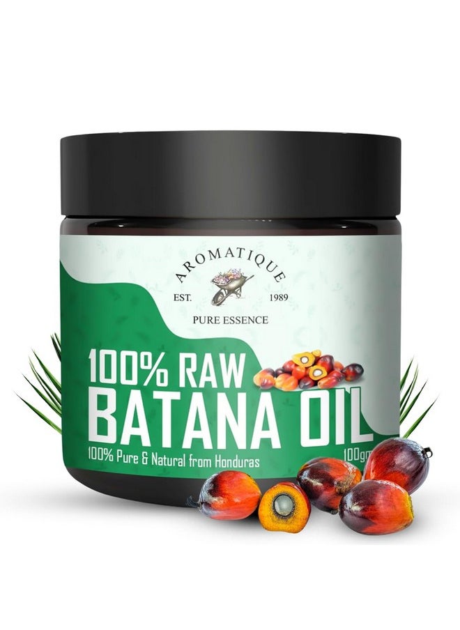 Raw Batana Oil | Unrefined Cold Pressed Batana Oil For Hair Growth By Dr Sebi Sourced From Honduras | Hair & Skin Nourishment Oil (100 Gms)