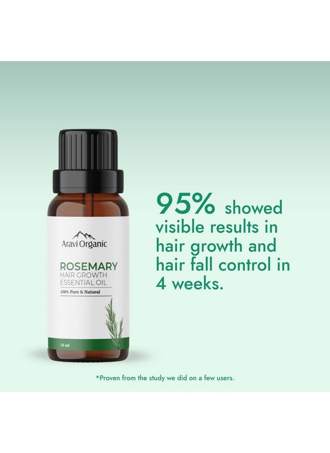 Rosemary Essential Oil For Hair Growth,Quick Hair Growth Rosemary Oil For Women And Men - 100% Pure Rosemary Leaves Oil - 50 Ml