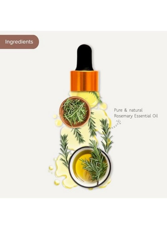 Rosemary Essential Oil For Skin & Hair | 100% Pure & Natural | Reduce Acne & Dark Spots | Hair Growth & Anti-Hair Fall - 30 Ml