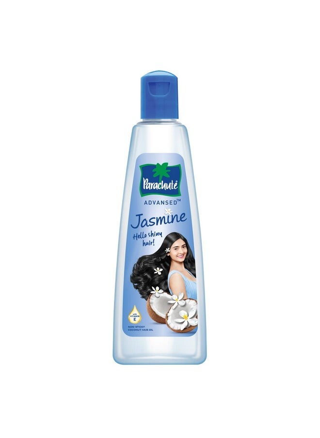 Jasmine Coconut Hair Oil With Vitamin E For Healthy Shiny Hair, Non-Sticky, 400Ml + 90Ml