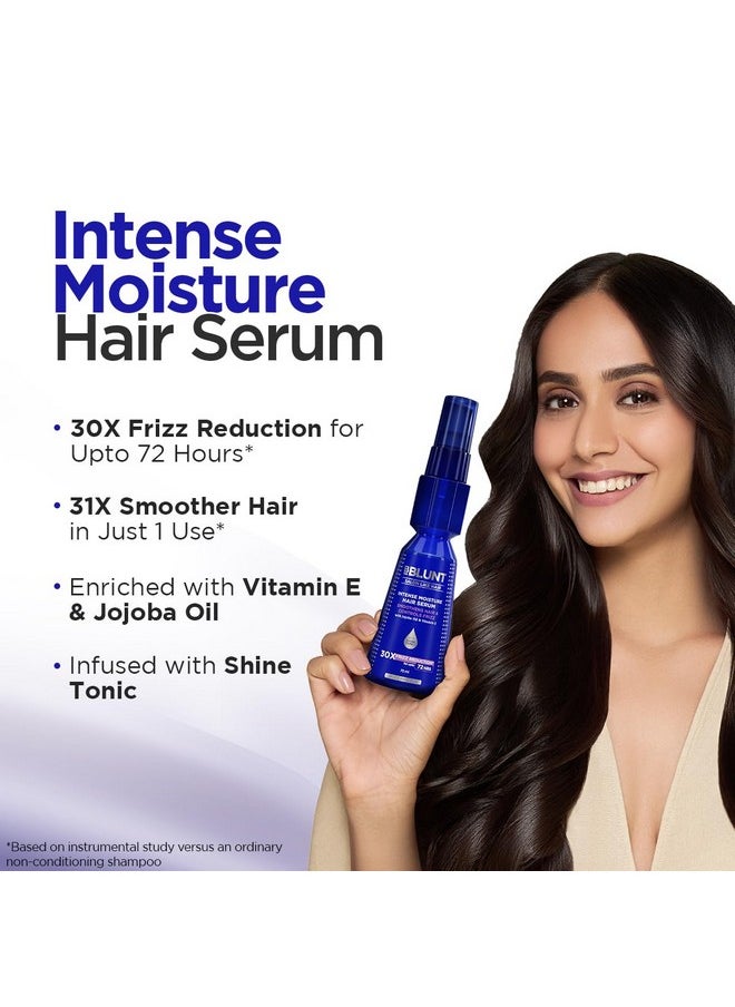 Intense Moisture Hair Serum With Vitamin E & Jojoba Oil* - 70 Ml 30X Frizz Reduction For Upto 72 Hours* | 31X Smoother Hair In Just 1 Use*