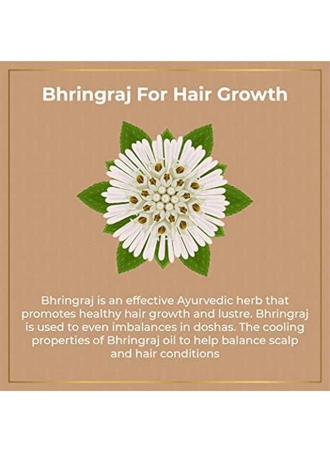 Bhringadi Hair Fall Kit,Customised Ayurvedic Hair Care Kit, With Bhringaraj Booster Oil -Bhringaraj Hair Shampoo, Hair Conditioner,And Bhringaraj Hair Mask - Gift Kit, Pack Of 4, Net Vol-310 Ml