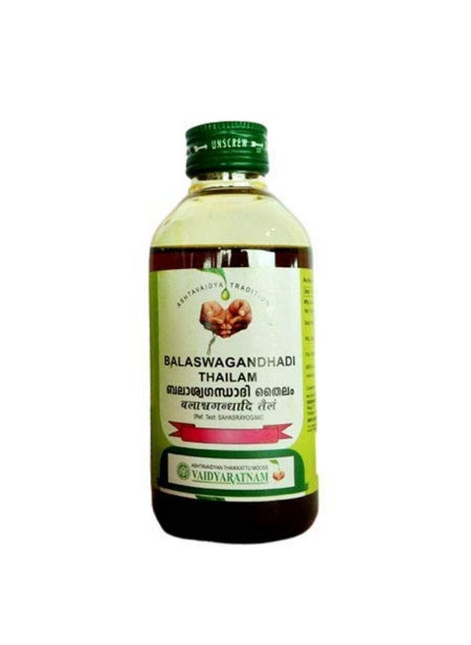 Balaswagandhadi Thailam 200 Ml (Pack Of 2)| Ayurvedic Products | Ayurveda Products | Vaidyaratnam Products