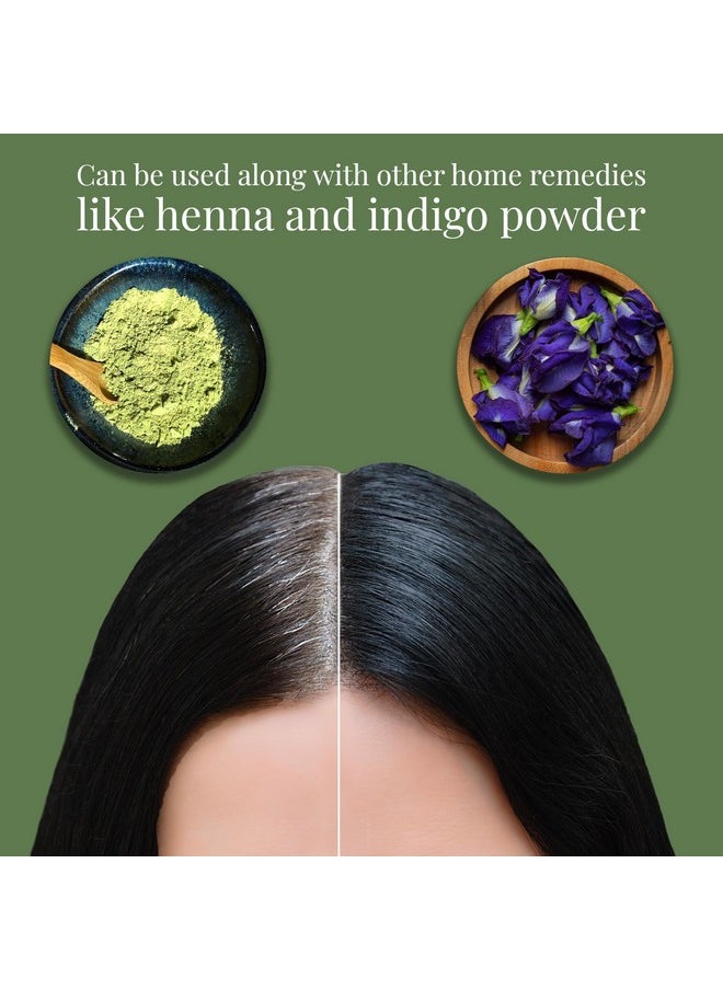 Kalika Hair Oil - 300Ml, Ayurvedic Anti-Grey Solution For Men & Women - With Ridge Gourd, Kale Til Ka Tel - For Darkening Hair, Delays Greying, Adds Shine & Reduces Hair Fall (Pack Of 2)