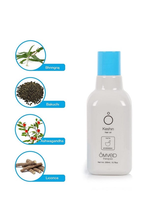 Keshin Bhringraj Vegan Ayurvedic Hair Oil, 200Ml