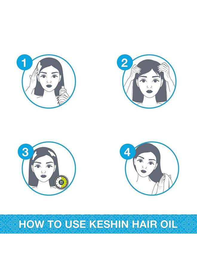 Keshin Bhringraj Vegan Ayurvedic Hair Oil, 200Ml