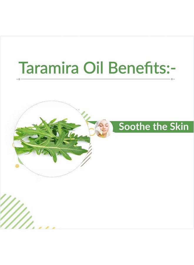 Taramira (Eruca Vesicaria Ssp. Sativa) Oil,100% Pure & Natural Undiluted Essential Oil Organic Standard For Healthy Hair & Skin, Removes Dandruff & Improve Hair Thickness- 50Ml