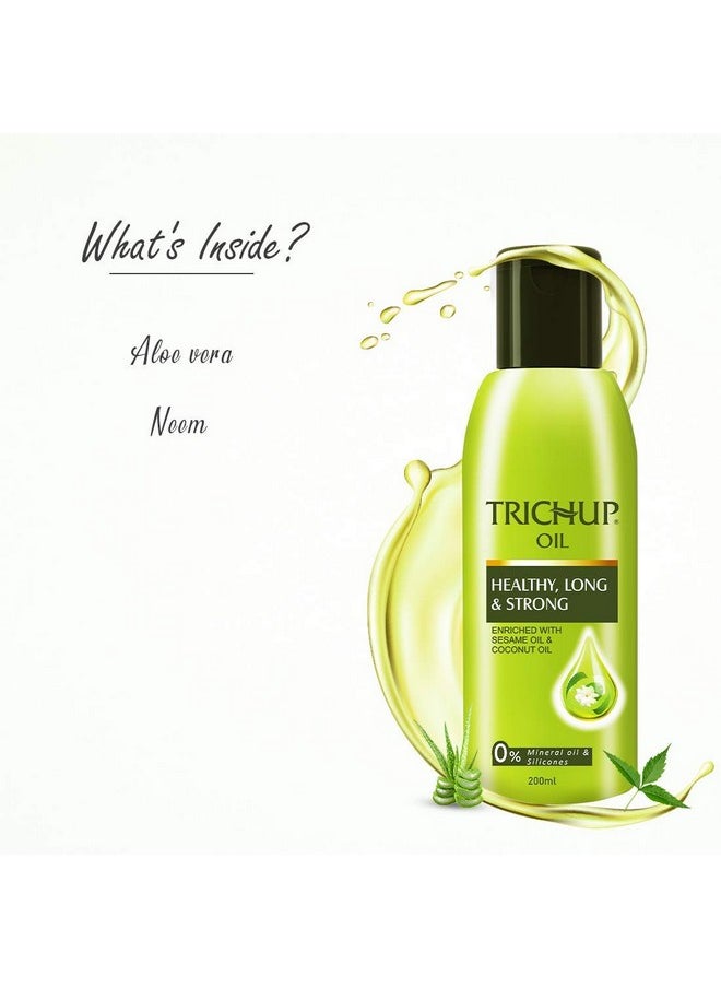 Healthy, Long & Strong Hair Oil - With The Natural Goodness Of Sesame & Coconut Oil And Enriched With Aloe Vera & Neem (200Ml)