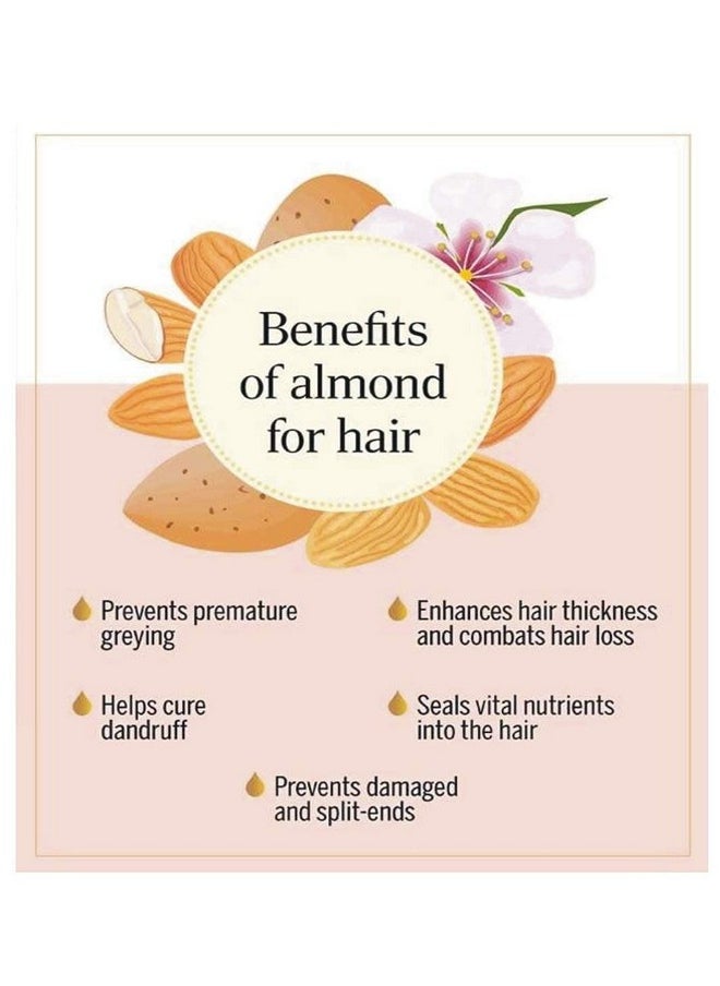Khadi Sweet Almond Oil | 100% Pure, Cold Pressed & Sweet Almond Oil | For Glowing Skin & Hair Growth- 210 Ml