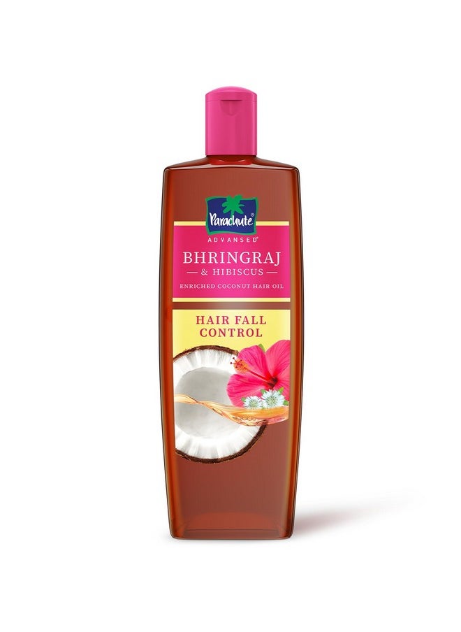 Bhringraj & Hibiscus Enriched Coconut Hair Oil| Reduces Hair Fall| Helps Promotes Hair Growth|Up To 10X Less Hair Fall|For Healthy Scalp For Men & Women| Thicker & Stronger Hair| Suitable For All Hair Types |300Ml