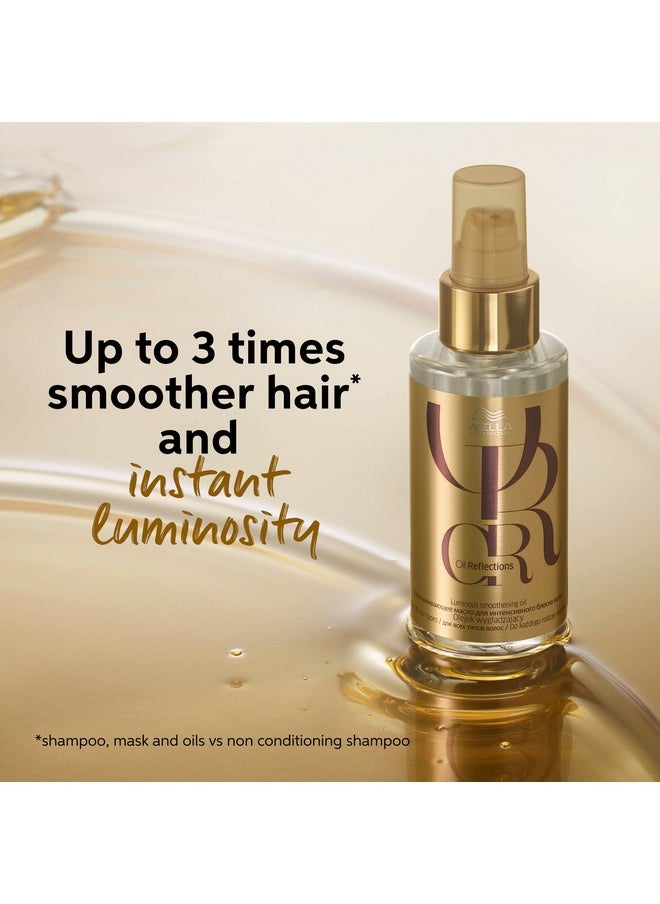 Oil Reflections Luminous Smoothening Hair Oil | 30 Ml | Non-Sticky Hair Treatment | Avocado & Macadamia Seed Oils | For A Glossy Hair Shine