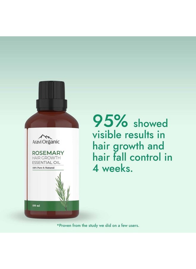 Rosemary Essential Oil For Hair Growth,Quick Hair Growth Rosemary Oil For Women And Men - 100% Pure Rosemary Leaves Oil - 100 Ml