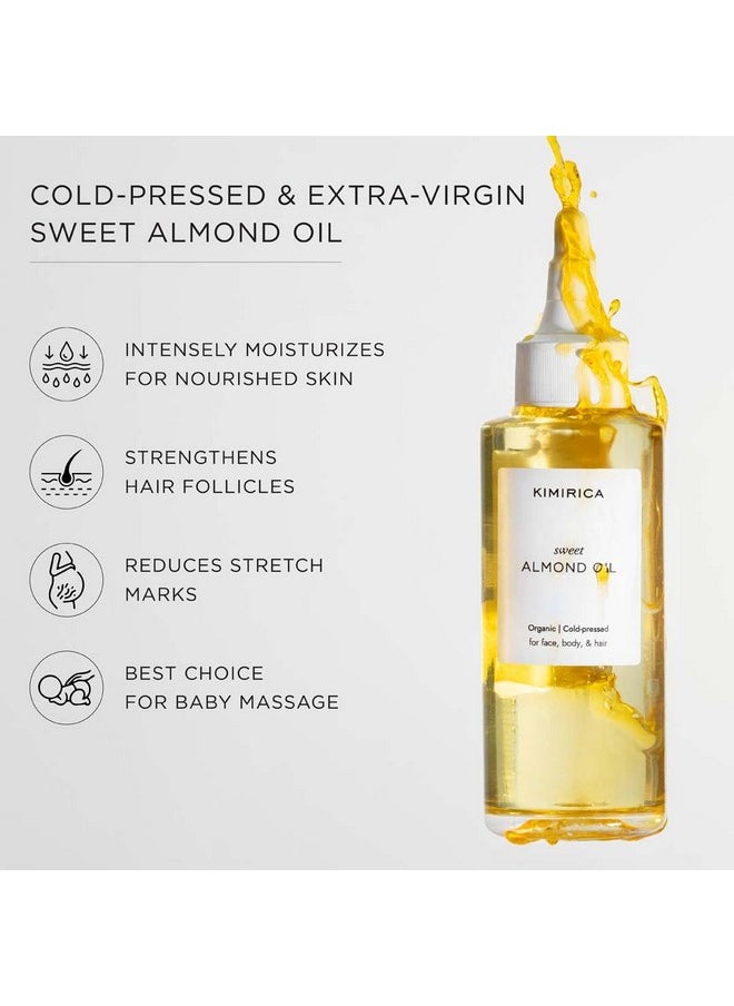 100% Pure Cold Pressed Sweet Almond Oil For Hair Growth And Glowing Skin & Face - 100Ml