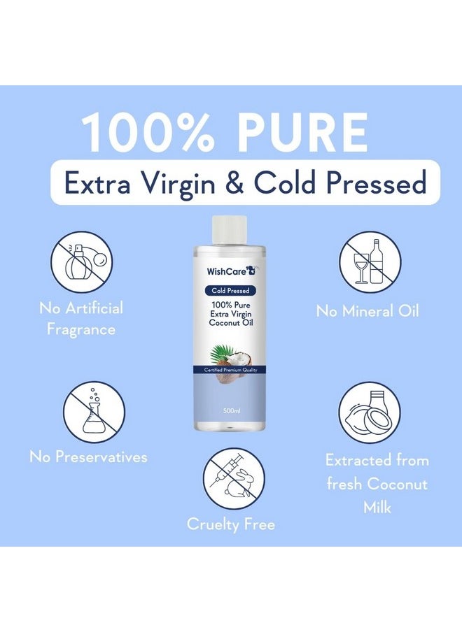 Premium Cold Pressed Extra-Virgin Coconut Oil - Made With Cconut Milk, 500 Ml