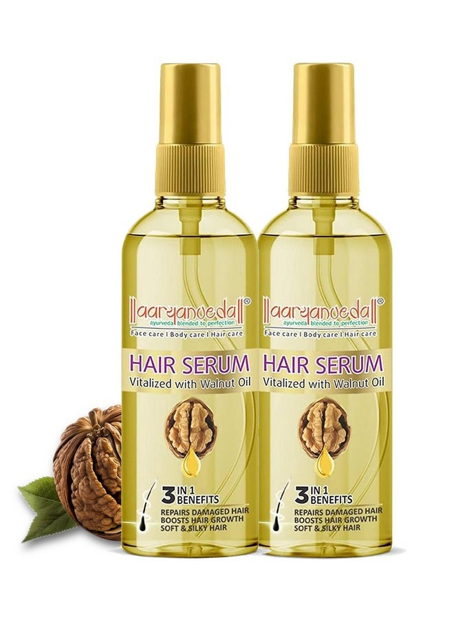 Hair Serum Vitalized With Walnut Oil - Serum For Hair Growth And Straightening, 45 Ml (Pack Of 2)