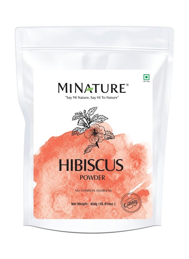 Hibiscus Powder (Sabdariffa)| Pure & Natural | For Hair & Skin | 454G (16.01Oz) (1Lb) |No Chemical & Preservatives| Cruelty Free| Made In India