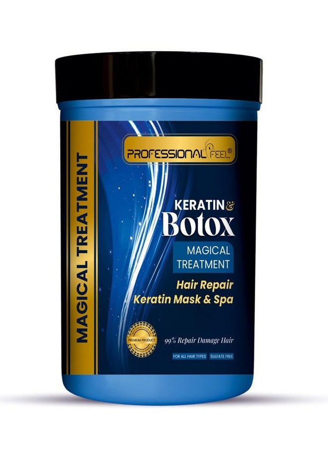 Keratin & Botox Magical Treatment Keratin Hair Repair Mask & Spa, Total Repair Hair (800 Gm)…