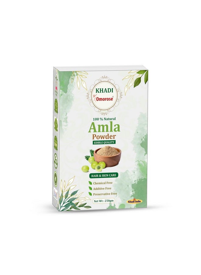 Amla Powder For Skin & Hairs | 250 Gram | Rich In Vitamin C, Fights Dandruff, Strengthens Hair, Maintains Skin Glow |100 % Natural | Chemical Free & Preservative Free | Resealable Stand Zipper Pouch