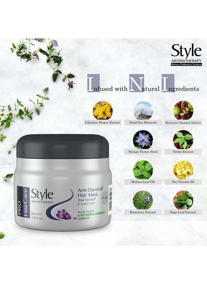 Professional Anti Dandruff Treatment Hair Mask - Total Scalp Care, For Itchy, Sensitive And Flaky Scalp -100 Ml