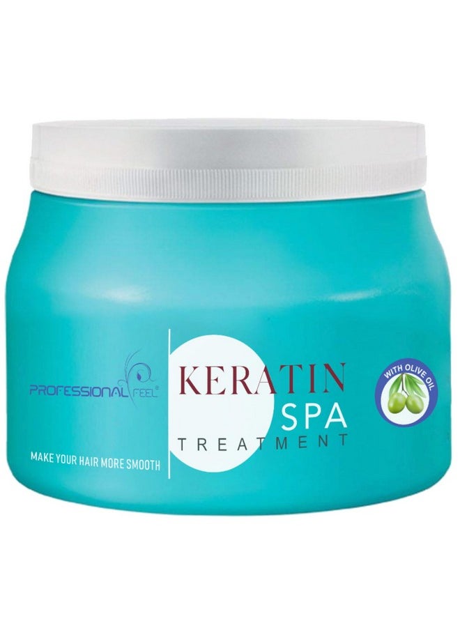 Keratin Hair Spa Treatment, Real Hair Spa For More Hair Smooth, Total Hair Repair (Vanilla, 500 Gram) | For All Hair Types