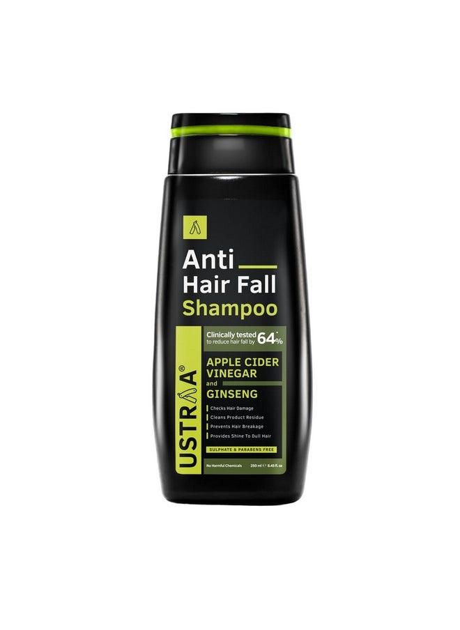 Anti Hair Fall Shampoo 250Ml - Clinically Tested To Reduce Hairfall By 64%, Dermatologically Tested, With Apple Cider Vinegar, Strengthens Hair & Cleans Scalp To Prevent Hairfall, No Sulphates