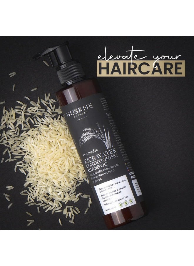 | Xtreme Hair Growth Combo | Ayurvedic Overnight Hair Growth Rice Mist- 100 Ml | Ayurvedic Rice Water Conditioning Shampoo - 200 Ml