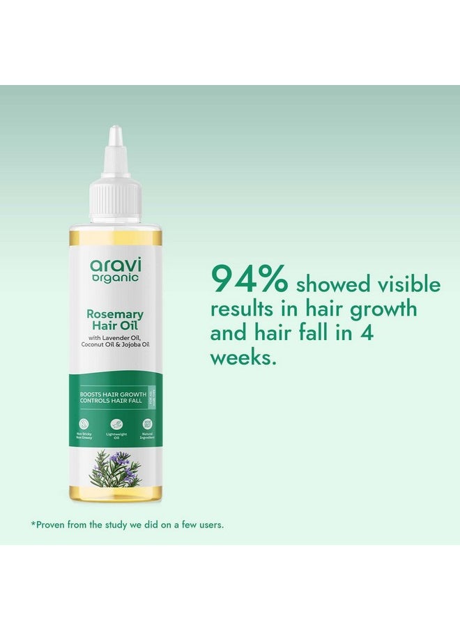 Rosemary Lavender Hair Oil For Healthy Hair, Scalp, Hair Roots - 100% Pure & Natural - For Hair Growth & Hair Fall Control - 200 Ml