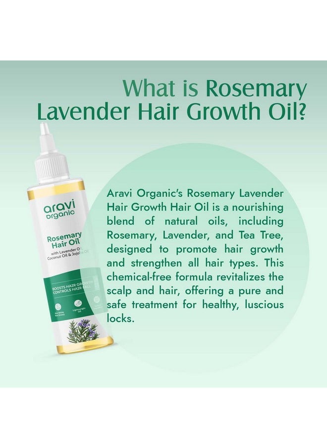 Rosemary Lavender Hair Oil For Healthy Hair, Scalp, Hair Roots - 100% Pure & Natural - For Hair Growth & Hair Fall Control - 200 Ml