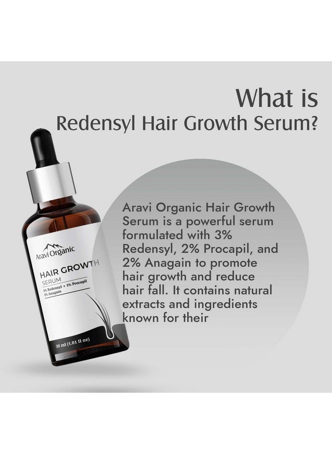 Hair Growth Serum With 3% Redensyl, 2% Anagain, 2% Procapil - For Hair Growth And Hair Fall Control - For Men & Women - 30 Ml