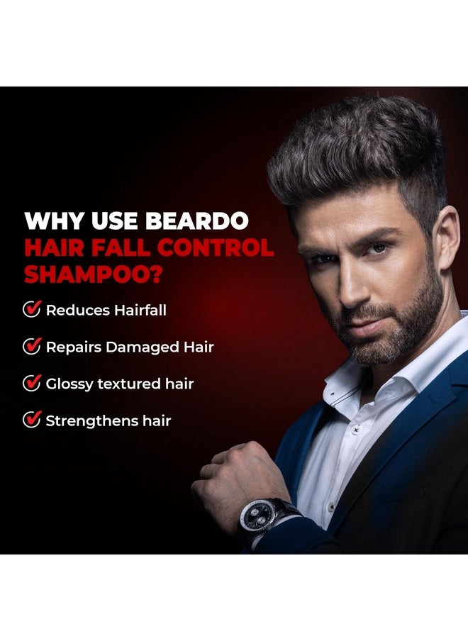 Hair Fall Control Shampoo For Men, 250 Ml | Shampoo For Men With The Goodness Of Amla, Rosemary Oil, Aloe Vera And Brahmi | Strong Hair Shampoo