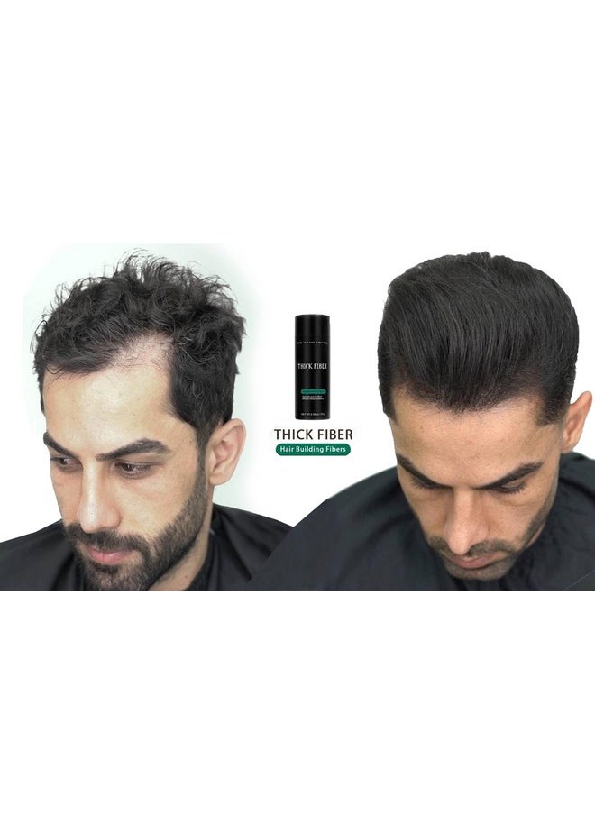- Hair Building Fibers (Black)- Hair Fibers For Thin & Fine Hair -Hair Thickening Fibers For Men & Women (25 G (Pack Of 1))