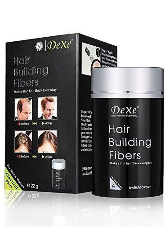 Classic Necessity Easy To Use Lose Hair Building Fibres, 22 G (Dark Brown)