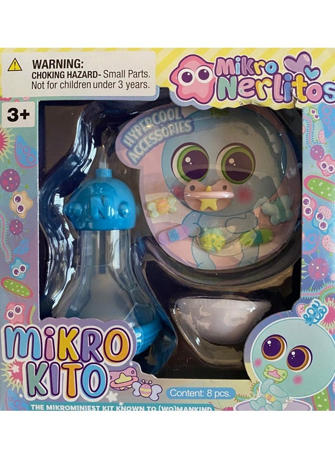 Neonate Nerlie Mikro Nerlitos Accessories Micro Kit (Blue Set With Pink Pacifier)