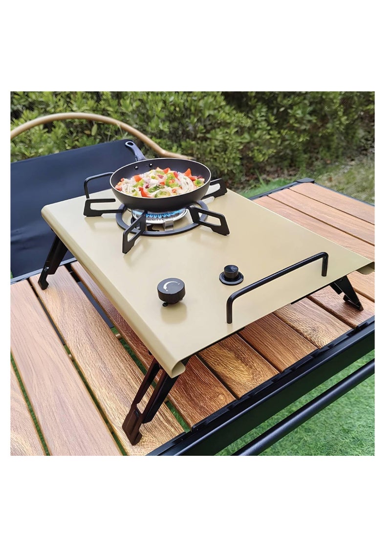 Portable Camping Stove, Foldable Camping Stove, Lightweight & Compact Design, Up to 15 Kg Load Capacity, Butane Gas, 4000W Heating Power, Sturdy Handles, with Carry Bag