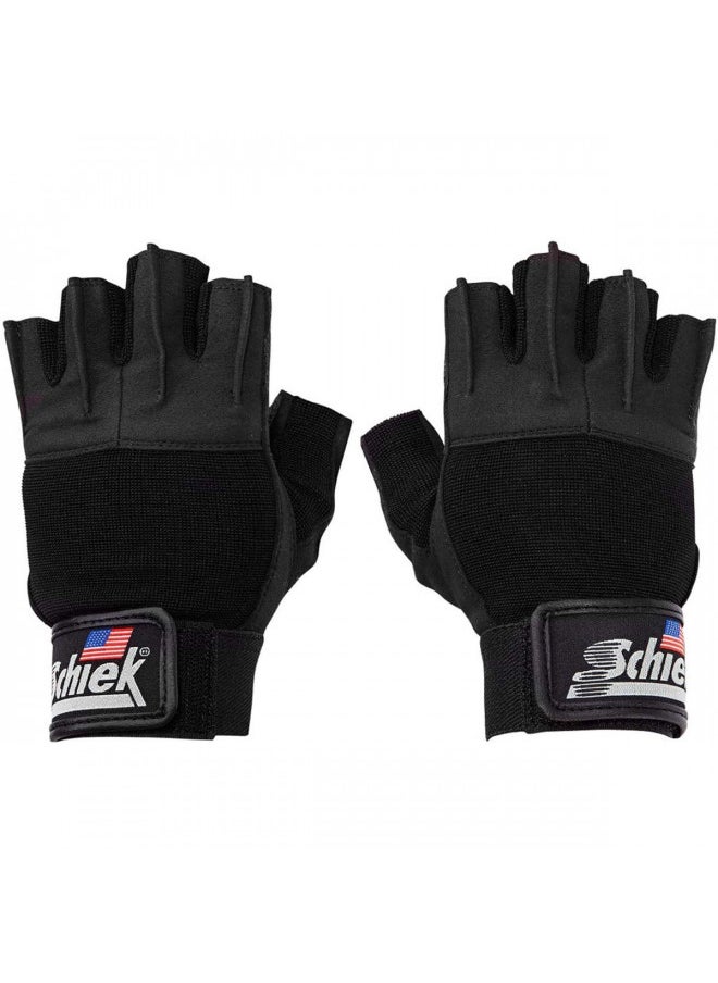 Schiek Sports 530 Platinum Lifting Gloves - Wrist Wrap Non Slip Exercise Gloves