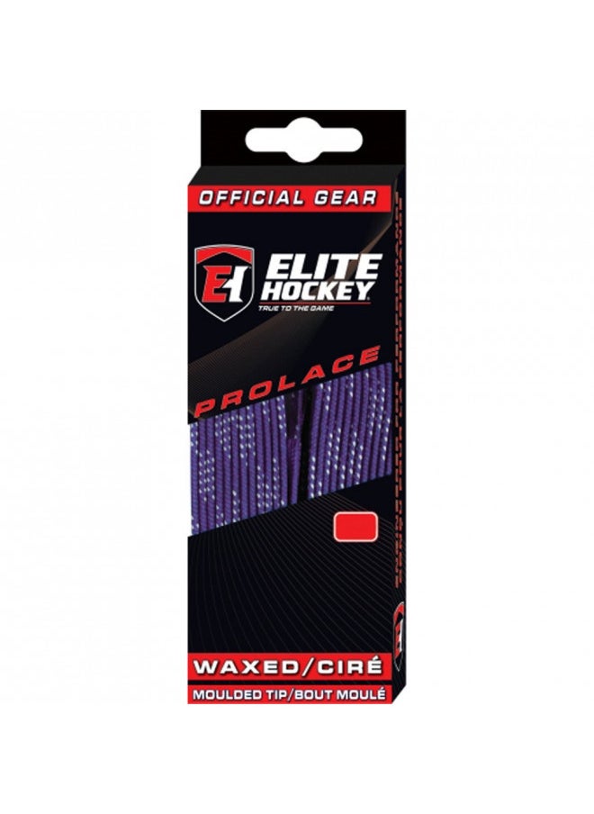 Elite Hockey Prolace Waxed Hockey Skate Laces (Purple, 84