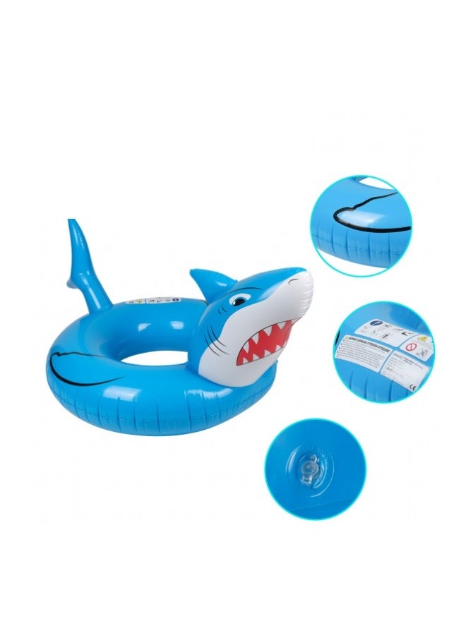 Inflatable Shark Float, Baby Swimming Floats, Shark Shaped Swimming Pool Float, Cartoon Swimming Ring for Kids and Adults, Funny Adorable Water Floaties, Durable Inflatable Swim Trainer, Reliable Swim Safety Equipment, Perfect Match for Summer Pool Parties