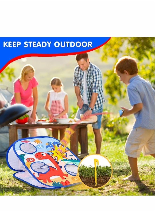 3 in 1 Kids Bean Bag Toss Game, Outdoor Toys for Boys, Interactive Outside Games for Family Camping Party, Great Birthday for Kids Todders