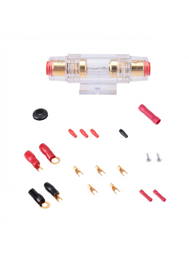 Pyle Car Stereo Wiring Kit - Audio Amplifier & Subwoofer Speaker Installation Cables (4 Gauge), Blue (PLAM40)