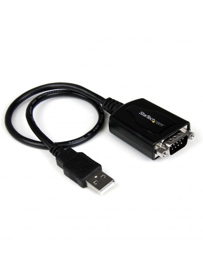 StarTech.com 1 ft. USB to RS232 Serial DB9 Adapter Cable with COM Port Retention - Up to 920 kpbs USB A to DB9 Serial Adapter (ICUSB232PRO)