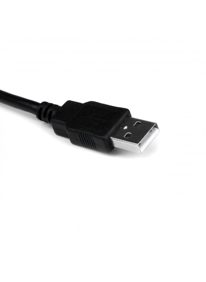 StarTech.com 1 ft. USB to RS232 Serial DB9 Adapter Cable with COM Port Retention - Up to 920 kpbs USB A to DB9 Serial Adapter (ICUSB232PRO)