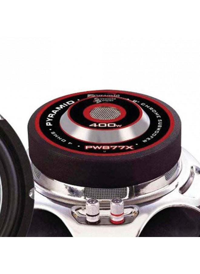 Pyramid 12 Inch Car Subwoofer Speaker - 700 Watt High Powered Car Audio Sound Component Speaker System w/High-Temperature Kapton Voice Coil, 88 dB, 4 Ohm, 80 oz Magnet - Pyramid PW1277X