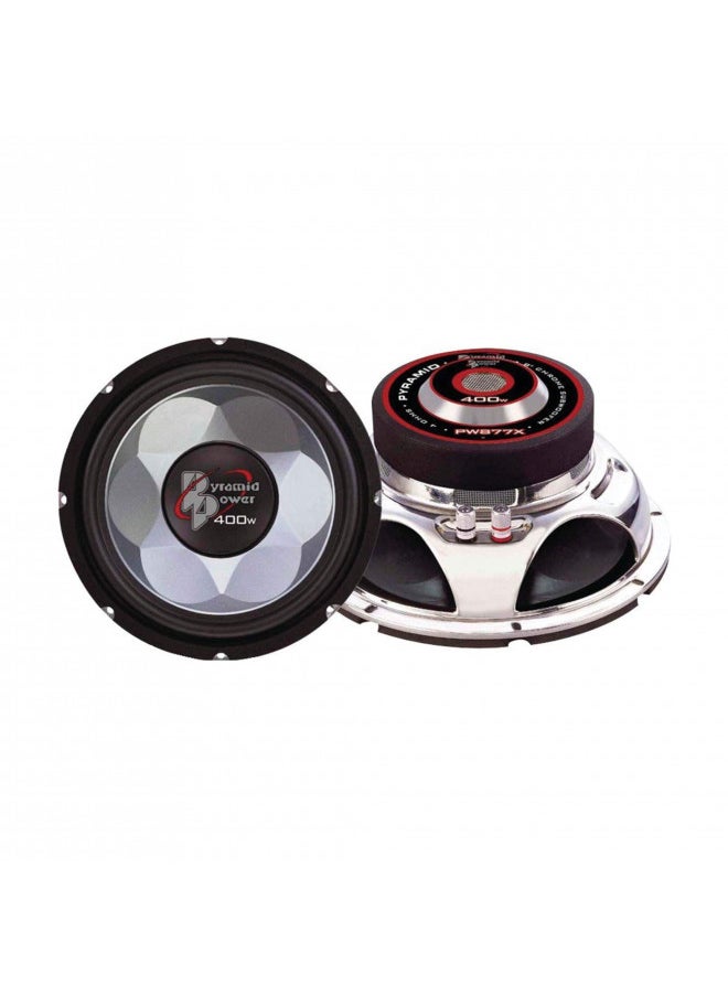 Pyramid 12 Inch Car Subwoofer Speaker - 700 Watt High Powered Car Audio Sound Component Speaker System w/High-Temperature Kapton Voice Coil, 88 dB, 4 Ohm, 80 oz Magnet - Pyramid PW1277X