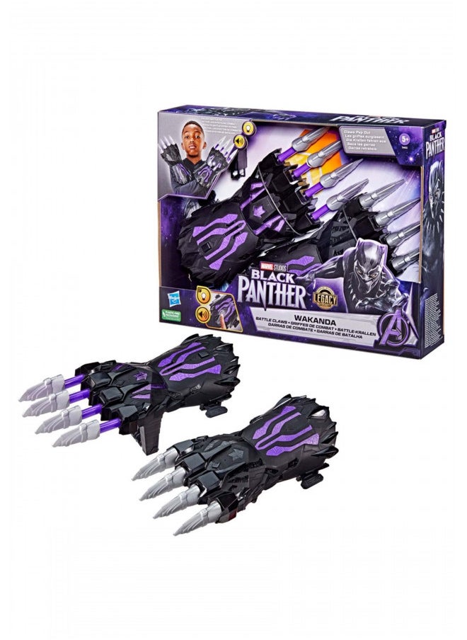 Marvel Studios' Black Panther Legacy Wakanda FX Battle Claws with Lights and Sounds, Role Play, Super Hero Toys for Kids Ages 5 and Up