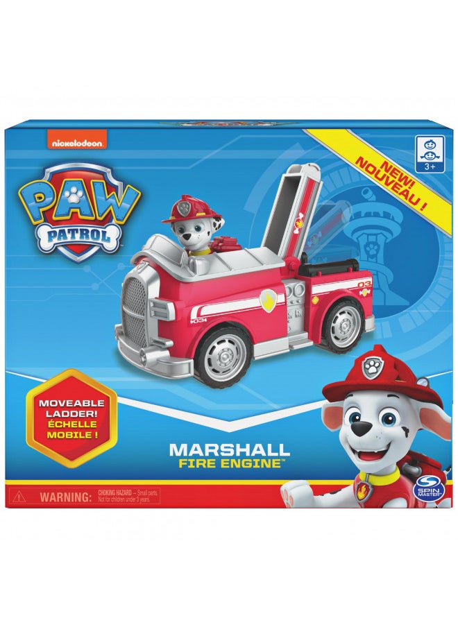 PAW Patrol, Marshalls Fire Engine Vehicle with Collectible Figure, for Kids Aged 3 and Up