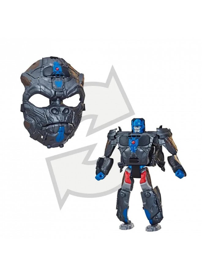 Transformers Rise of the Beasts Movie Optimus Primal, 2-in-1 Converting Roleplay Mask Action Figure Toy, 6+ Years, 9-inch