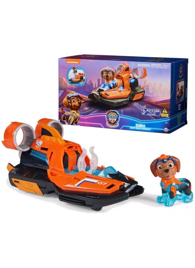 Paw Patrol: The Mighty Movie, Toy Jet Boat with Zuma Mighty Pups Action Figure, Lights and Sounds, Kids Toys for Boys & Girls 3+